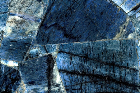 Dumortierite — surface detail
