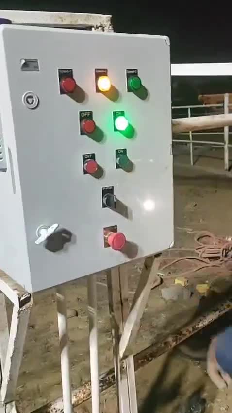 Outdoor control panel tested at the paddock fence